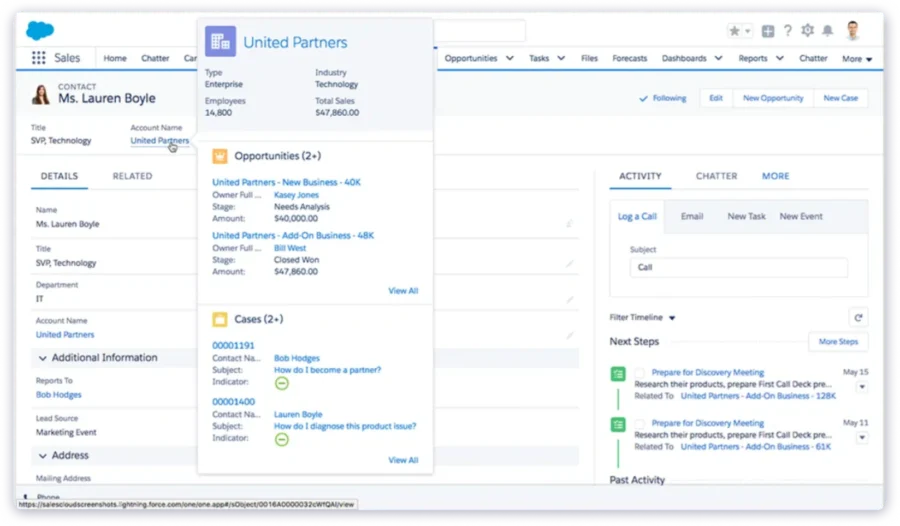 Salesforce Sales Cloud CRM