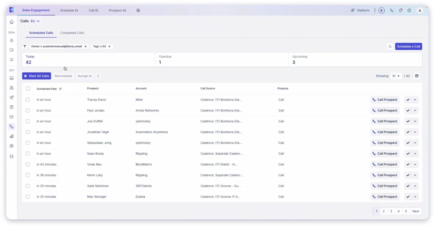 Klenty - Cold Calling Software for Multi-Channel Sales Teams