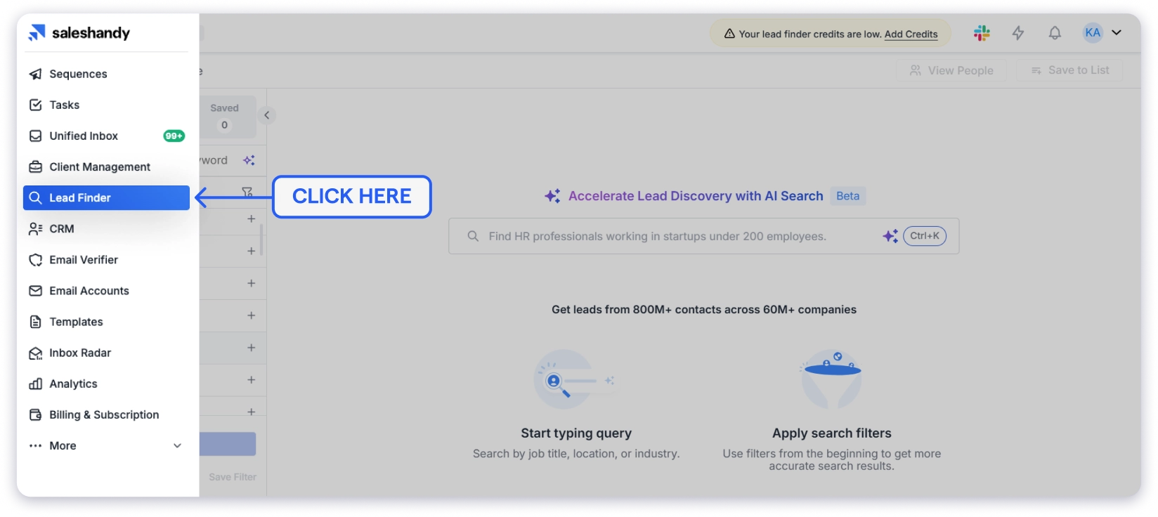 Find Email and phone number using SIC Code Step 1