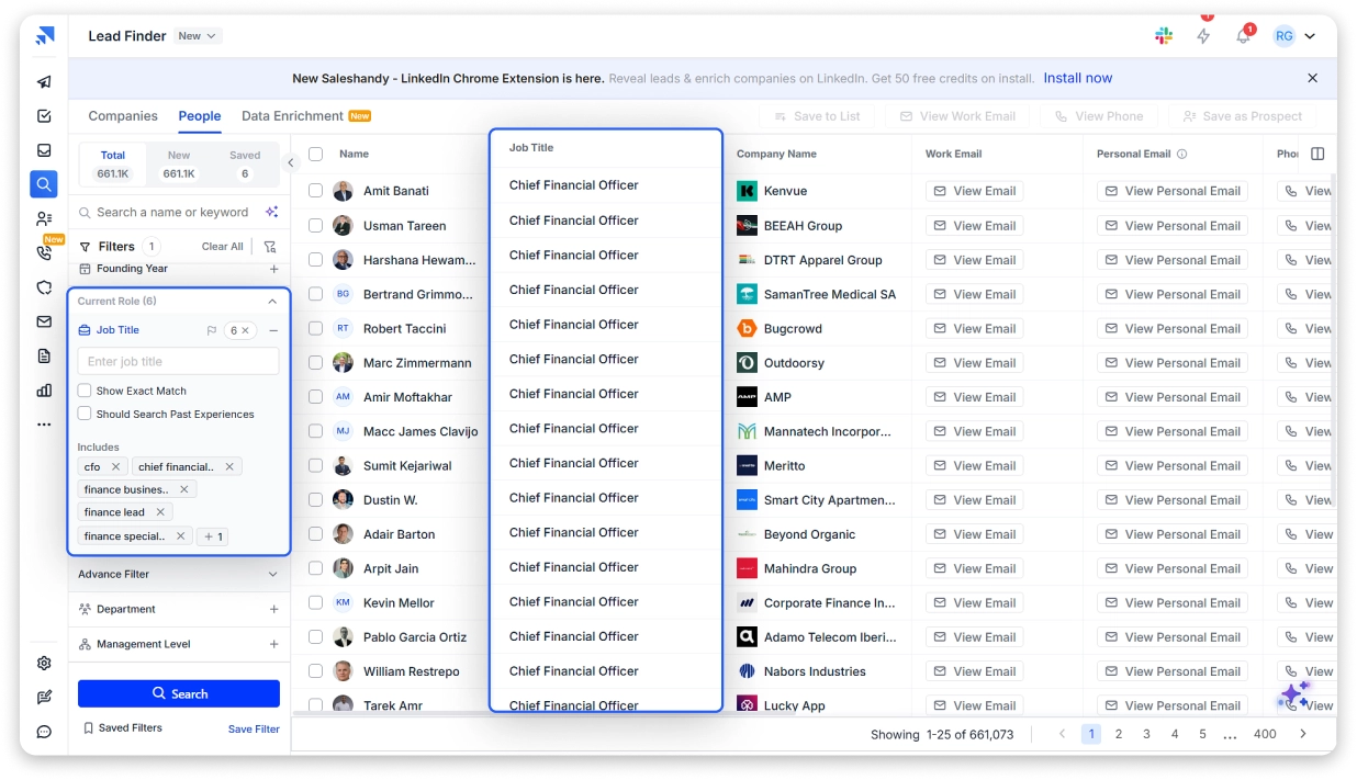 Saleshandy AI Lead Finder