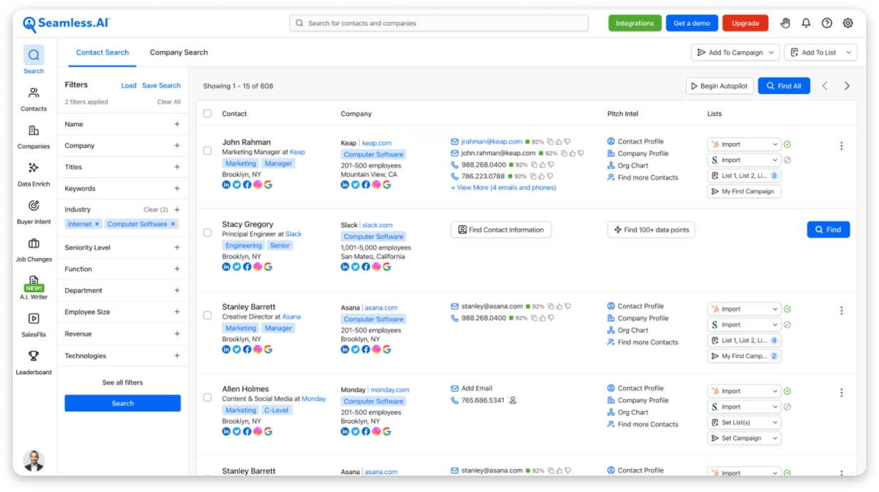 Seamless.AI Lead Finder