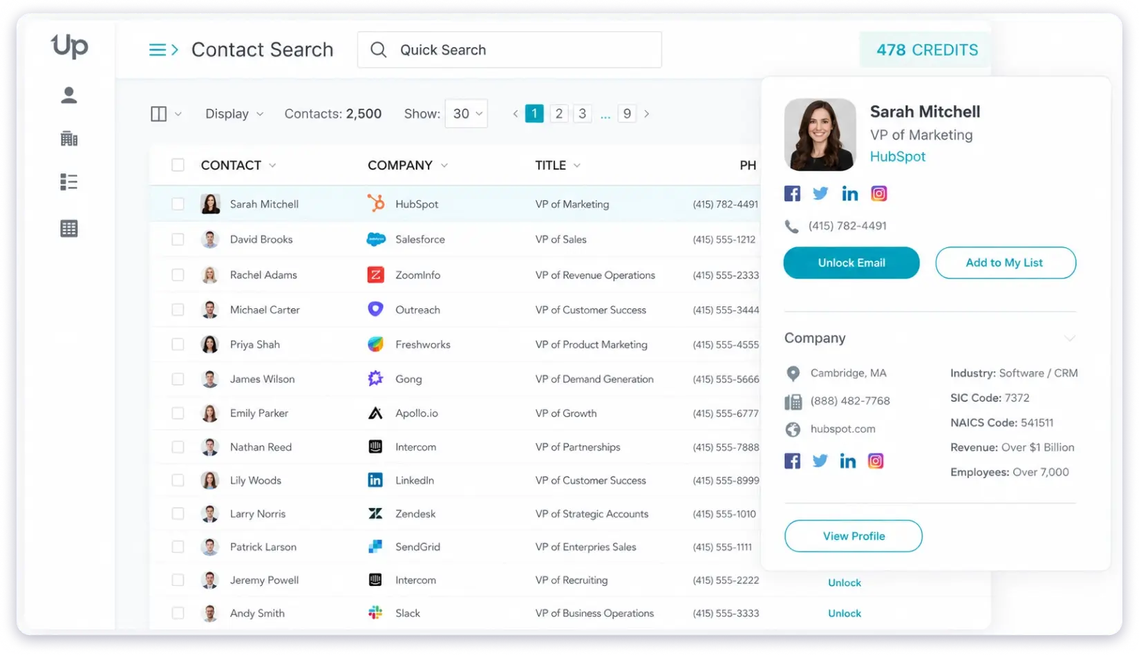 Uplead - VP Email Finding Tool
