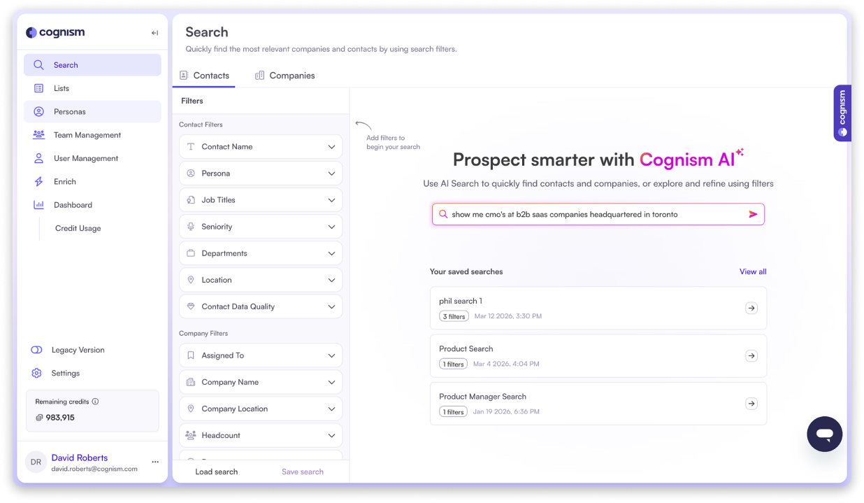 Cognism NetSuite Users Email List