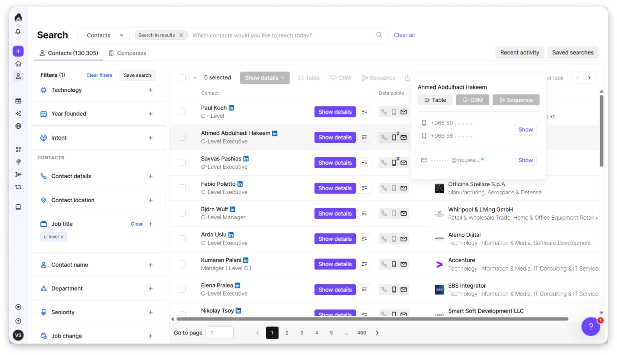 Lusha Phone Number Finder