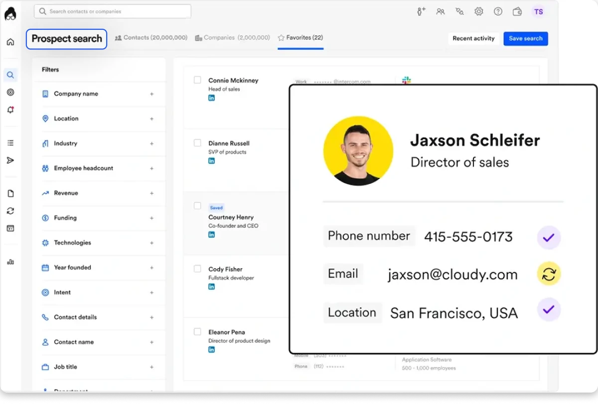 How to find the CSO email list from Lusha