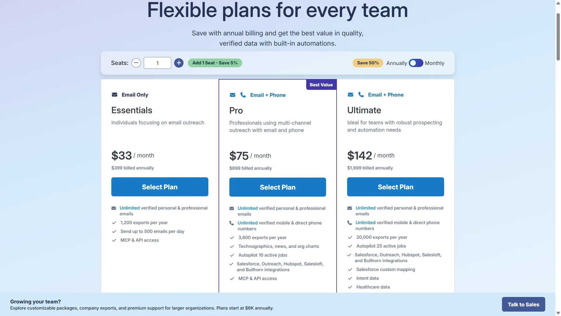 RocketReach Pricing 2026