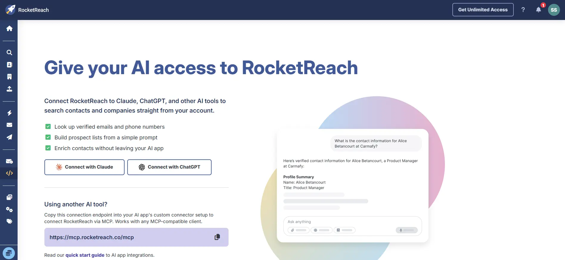 RocketReach MCP