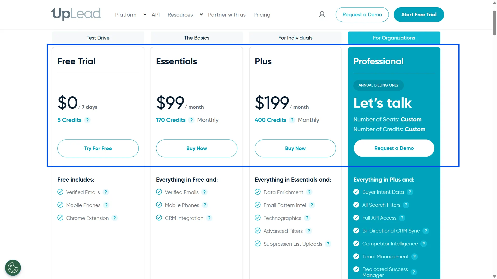 Uplead Pricing 2026
