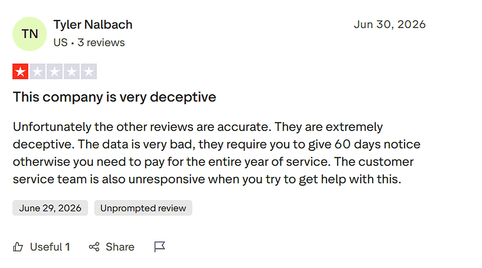 TrustPilot Review on Seamless ai 